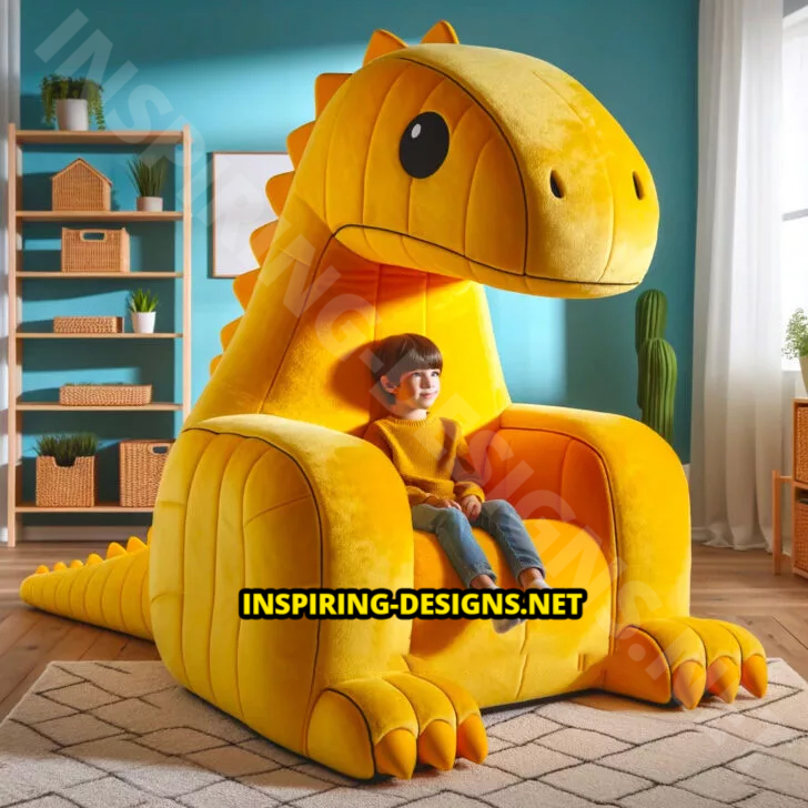 Giant Dinosaur Shaped Chairs