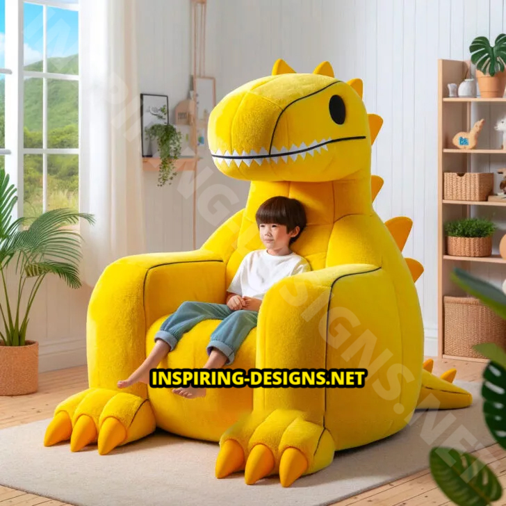 Giant Dinosaur Shaped Chairs