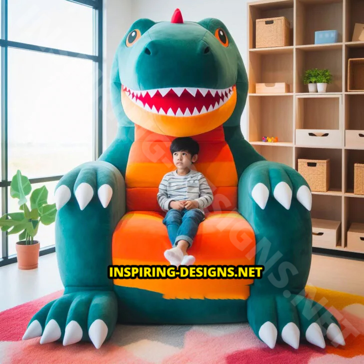 Giant Dinosaur Shaped Chairs