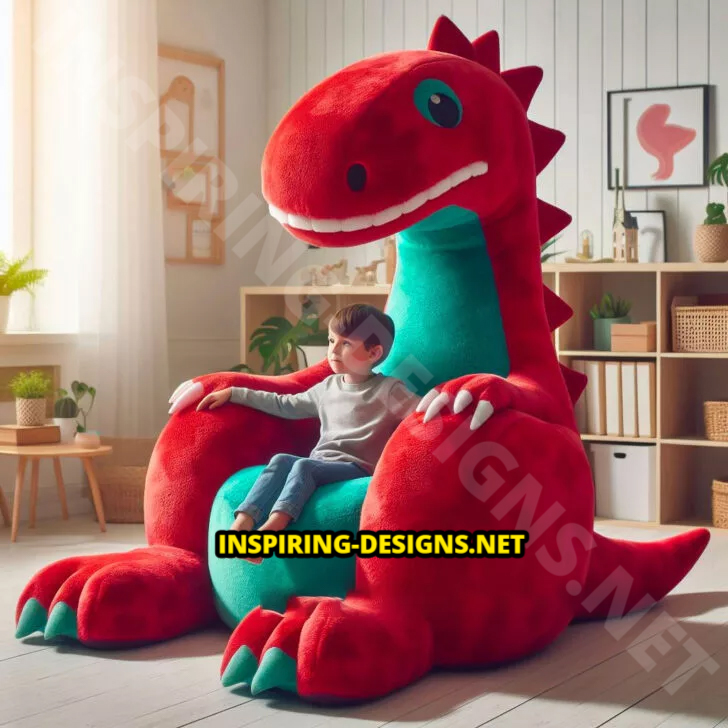 Giant Dinosaur Shaped Chairs