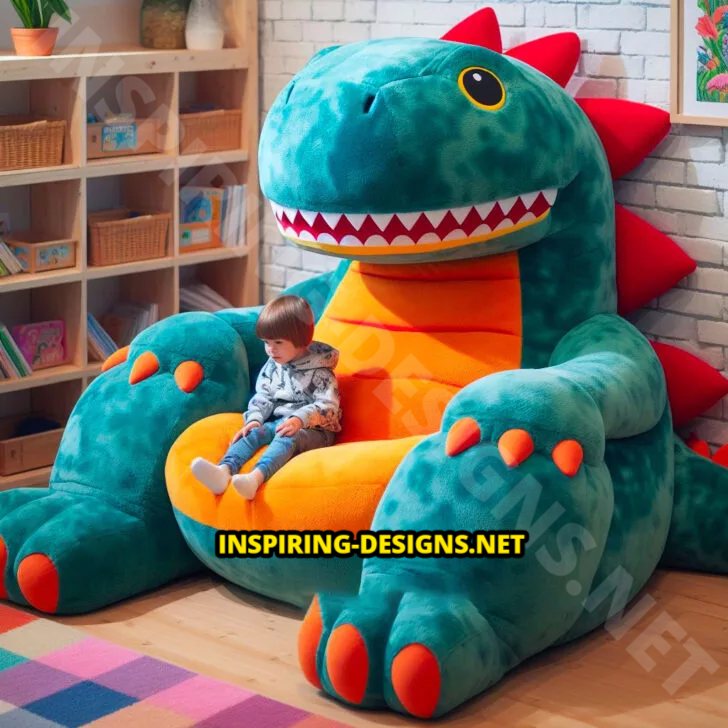 Giant Dinosaur Shaped Chairs