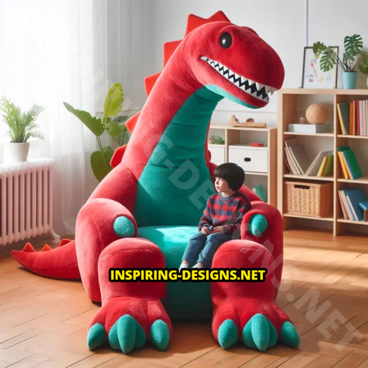 Giant Dinosaur Shaped Chairs