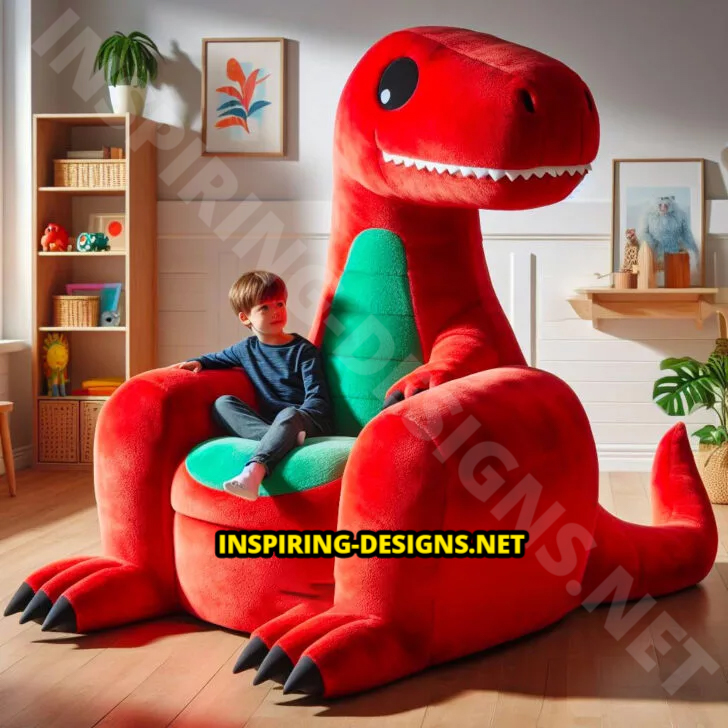 Giant Dinosaur Shaped Chairs