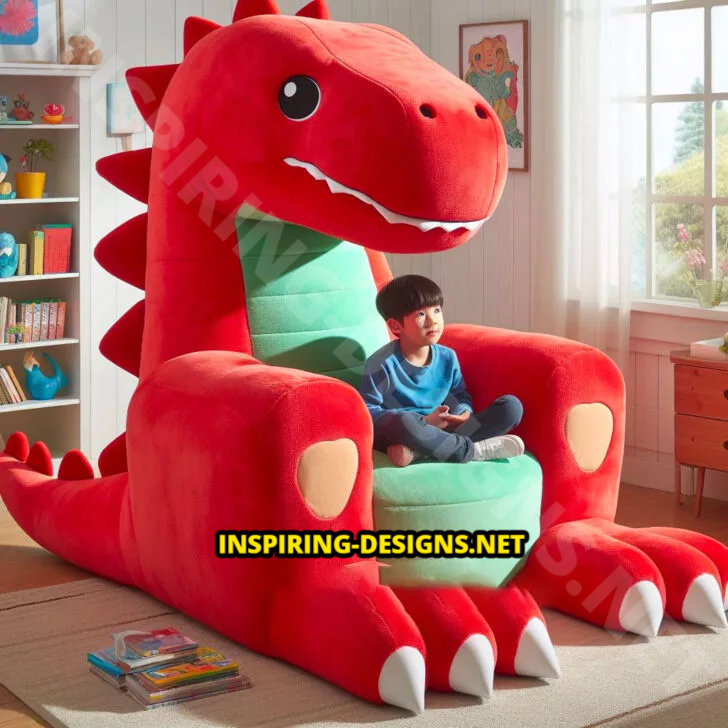 Giant Dinosaur Shaped Chairs
