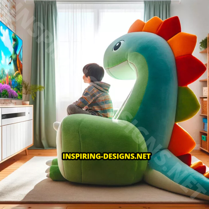 Giant Dinosaur Shaped Chairs