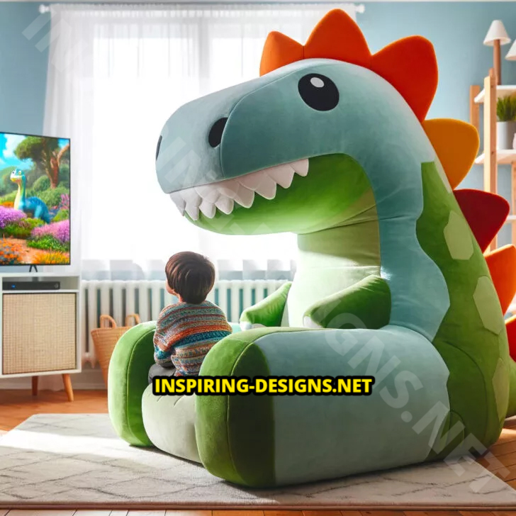 Giant Dinosaur Shaped Chairs