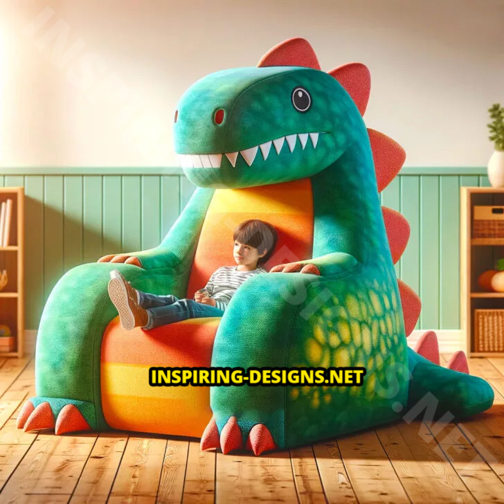 Giant Dinosaur Shaped Chairs