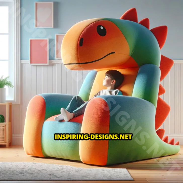 Giant Dinosaur Shaped Chairs