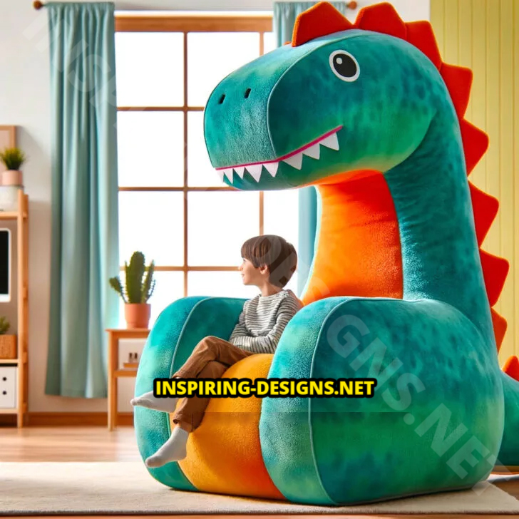Giant Dinosaur Shaped Chairs