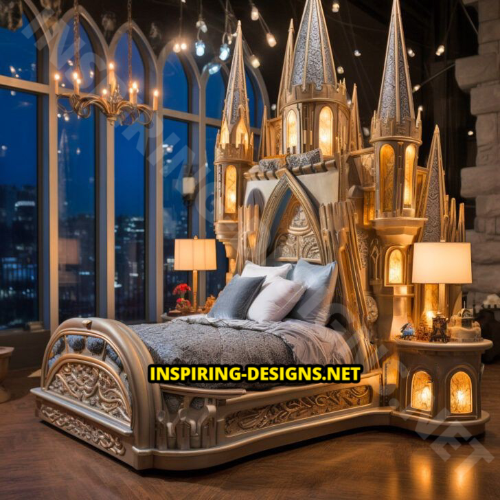 Giant Disney Castle Shaped Beds