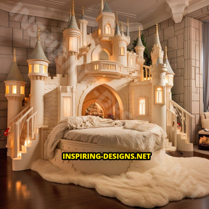 Giant Disney Castle Shaped Beds