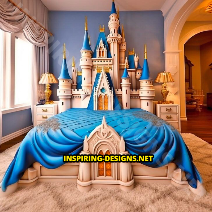 Giant Disney Castle Shaped Beds