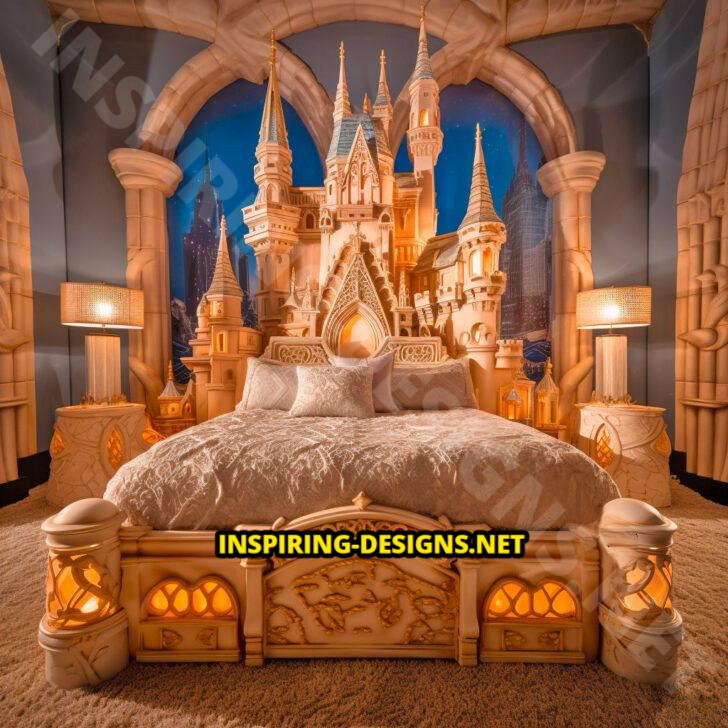 Giant Disney Castle Shaped Beds