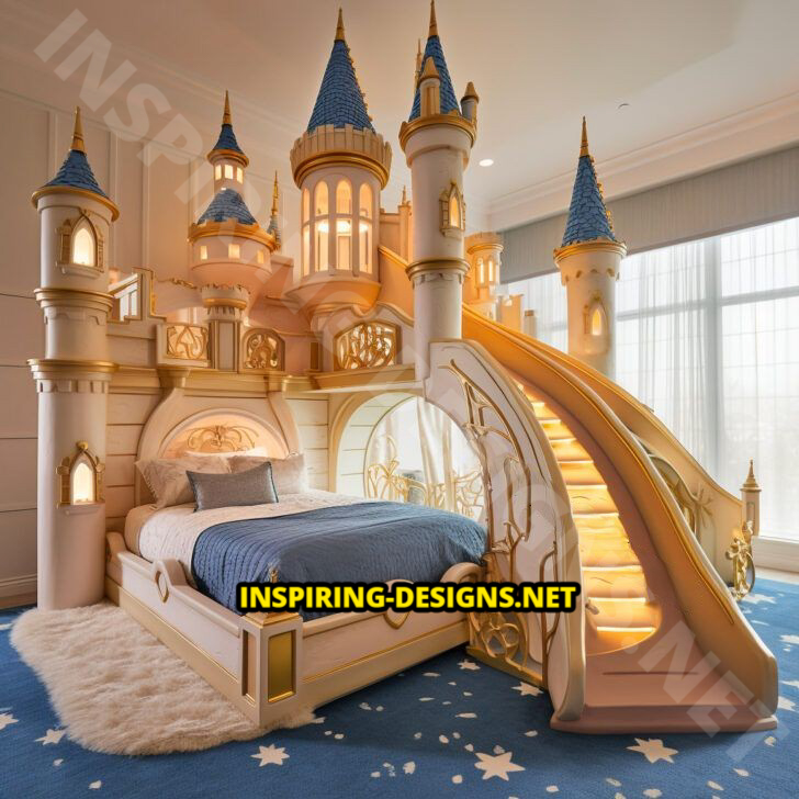 Giant Disney Castle Shaped Beds
