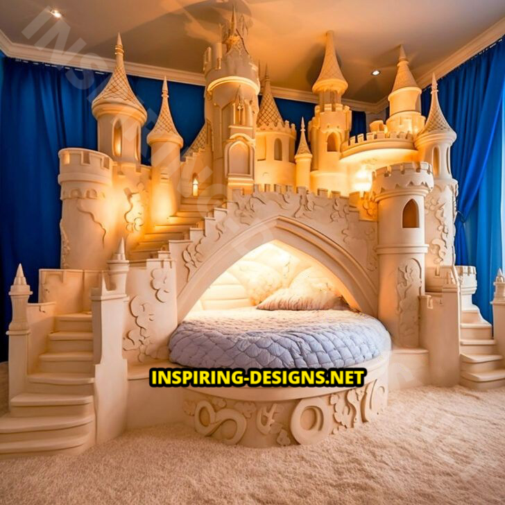 Giant Disney Castle Shaped Beds