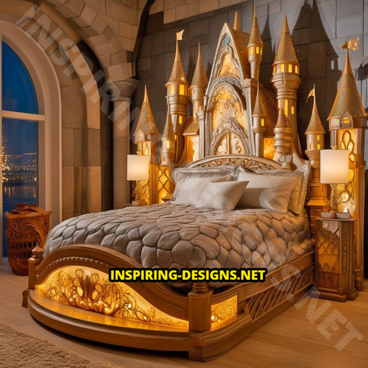 Giant Disney Castle Shaped Beds