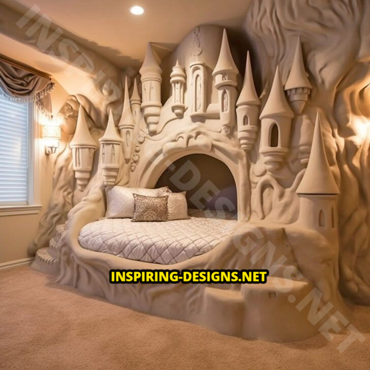 Giant Disney Castle Shaped Beds