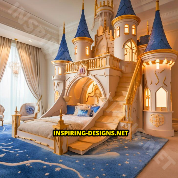 Giant Disney Castle Shaped Beds