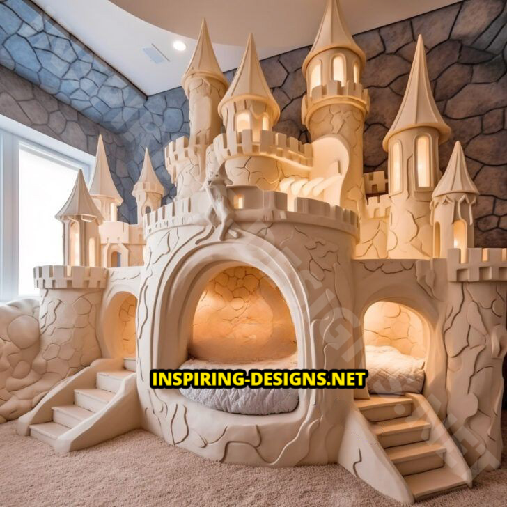 Giant Disney Castle Shaped Beds