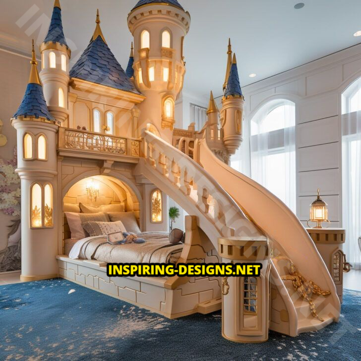 Giant Disney Castle Shaped Beds