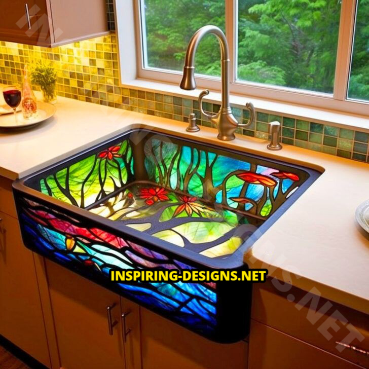 Stained Glass Sinks