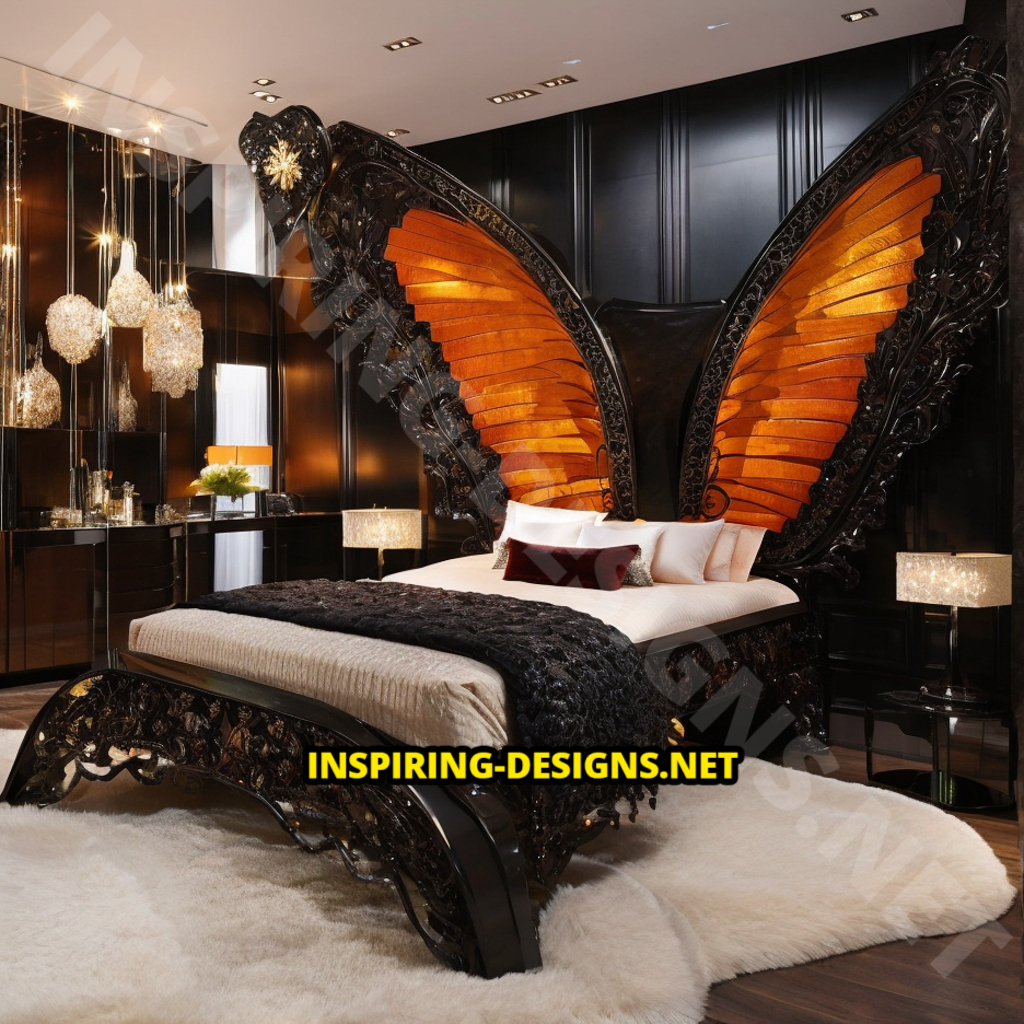 butterfly-inspired beds