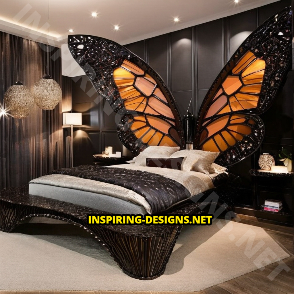 butterfly-inspired beds