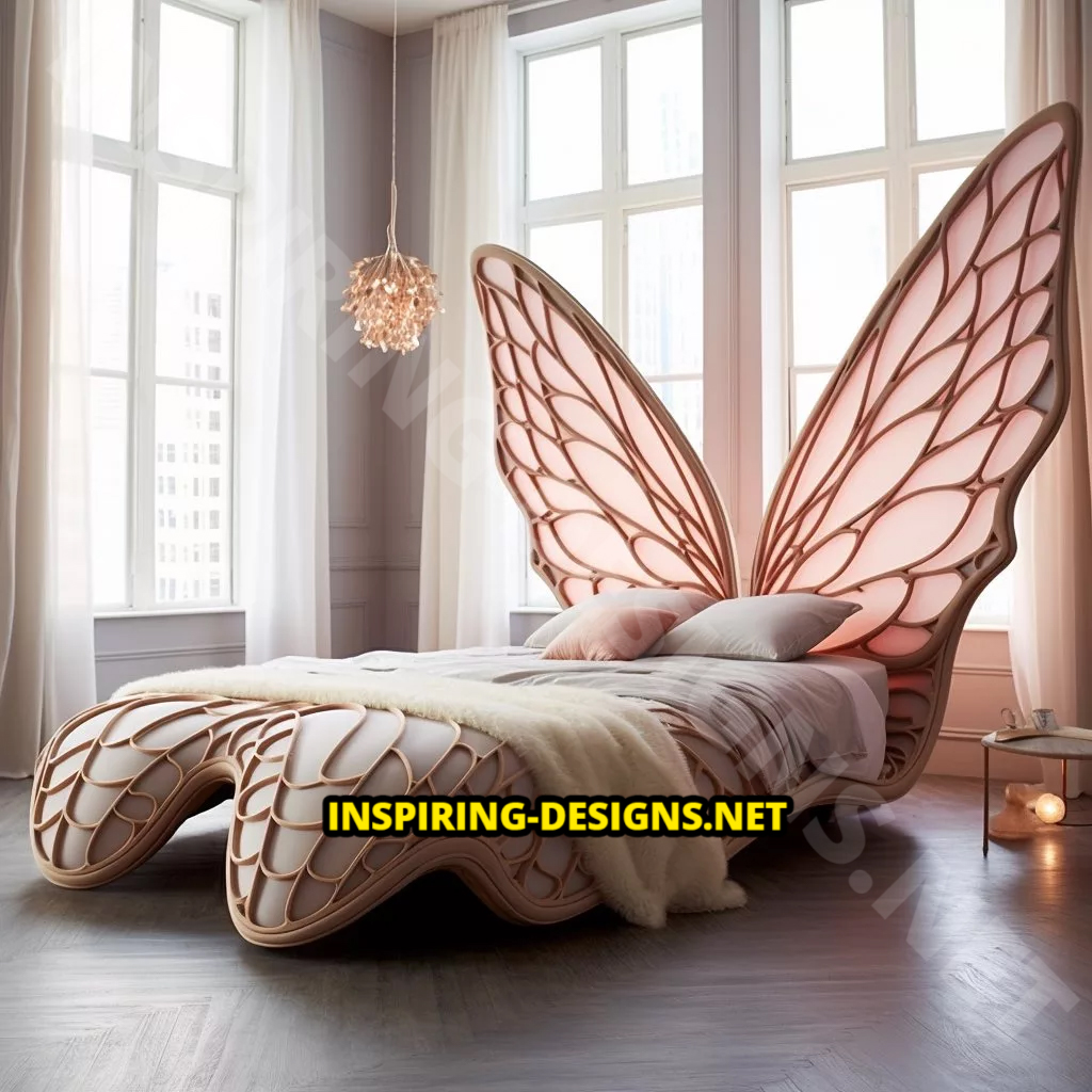 butterfly-inspired beds