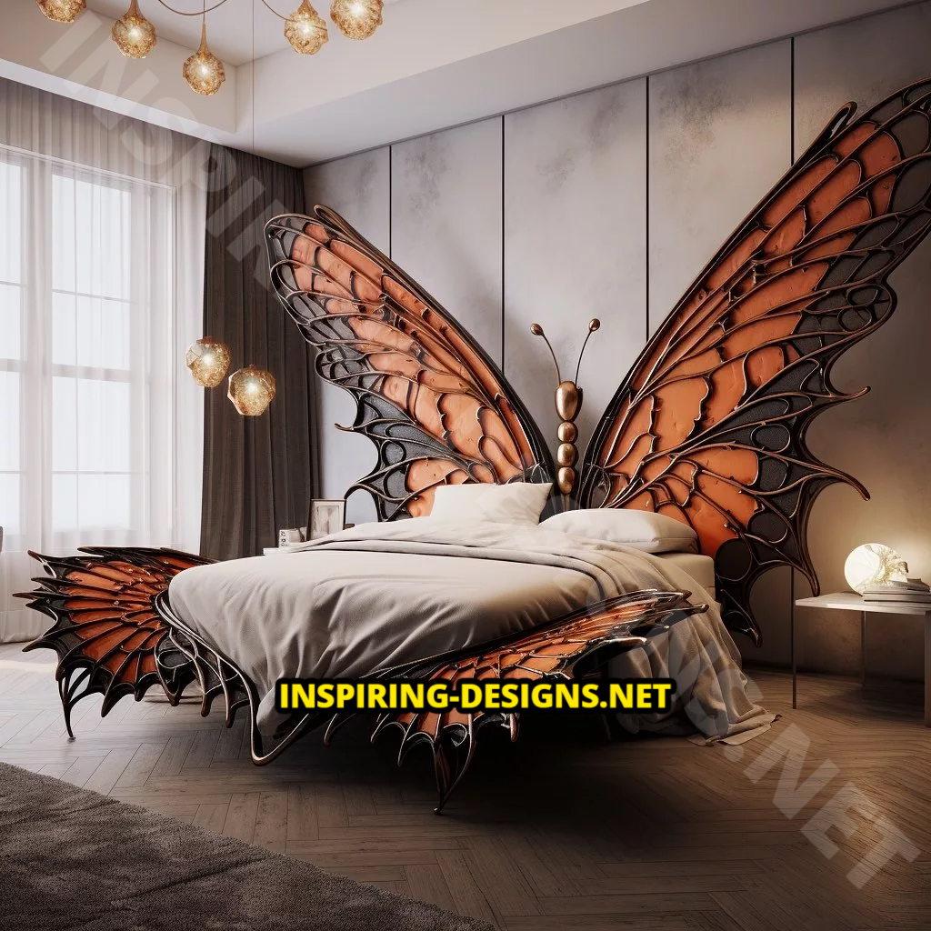 butterfly-inspired beds