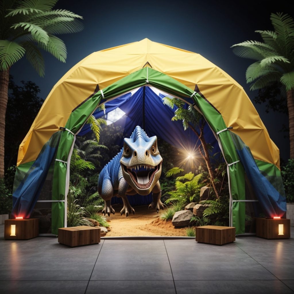 3D Dinosaur Tents