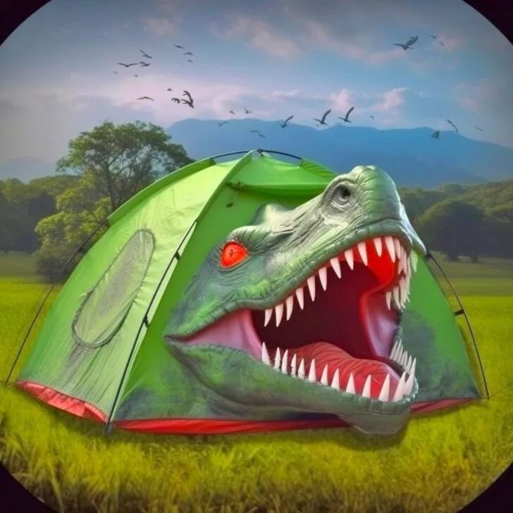 3D Dinosaur Tents