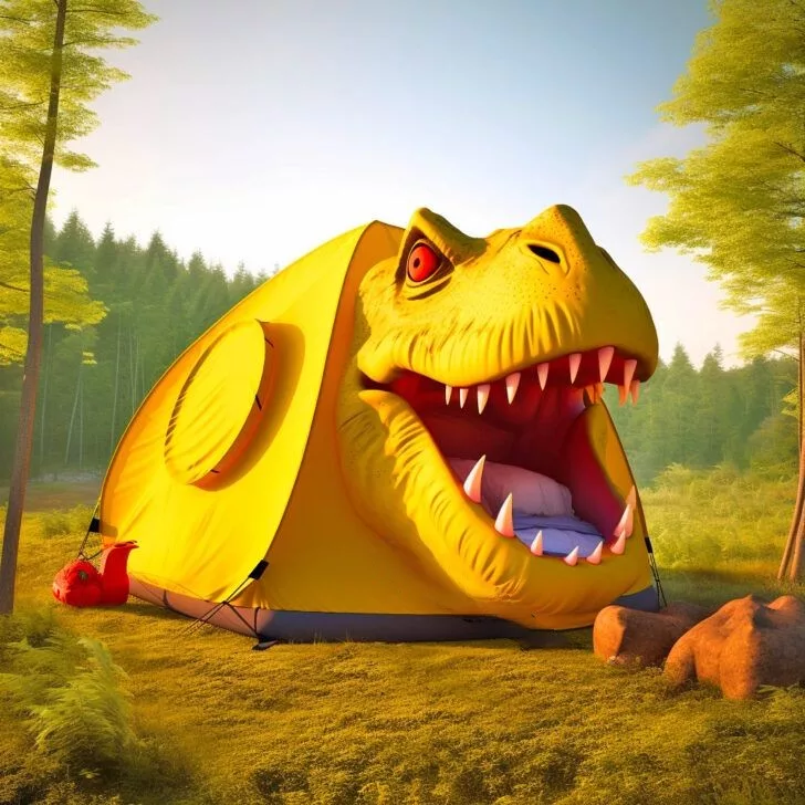 3D Dinosaur Tents