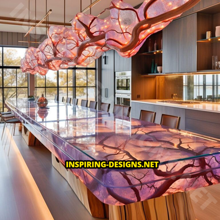 Geode and Epoxy Kitchen Islands
