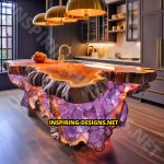 Geode and Epoxy Kitchen Islands