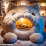 Giant Cat-Shaped Kid Beds