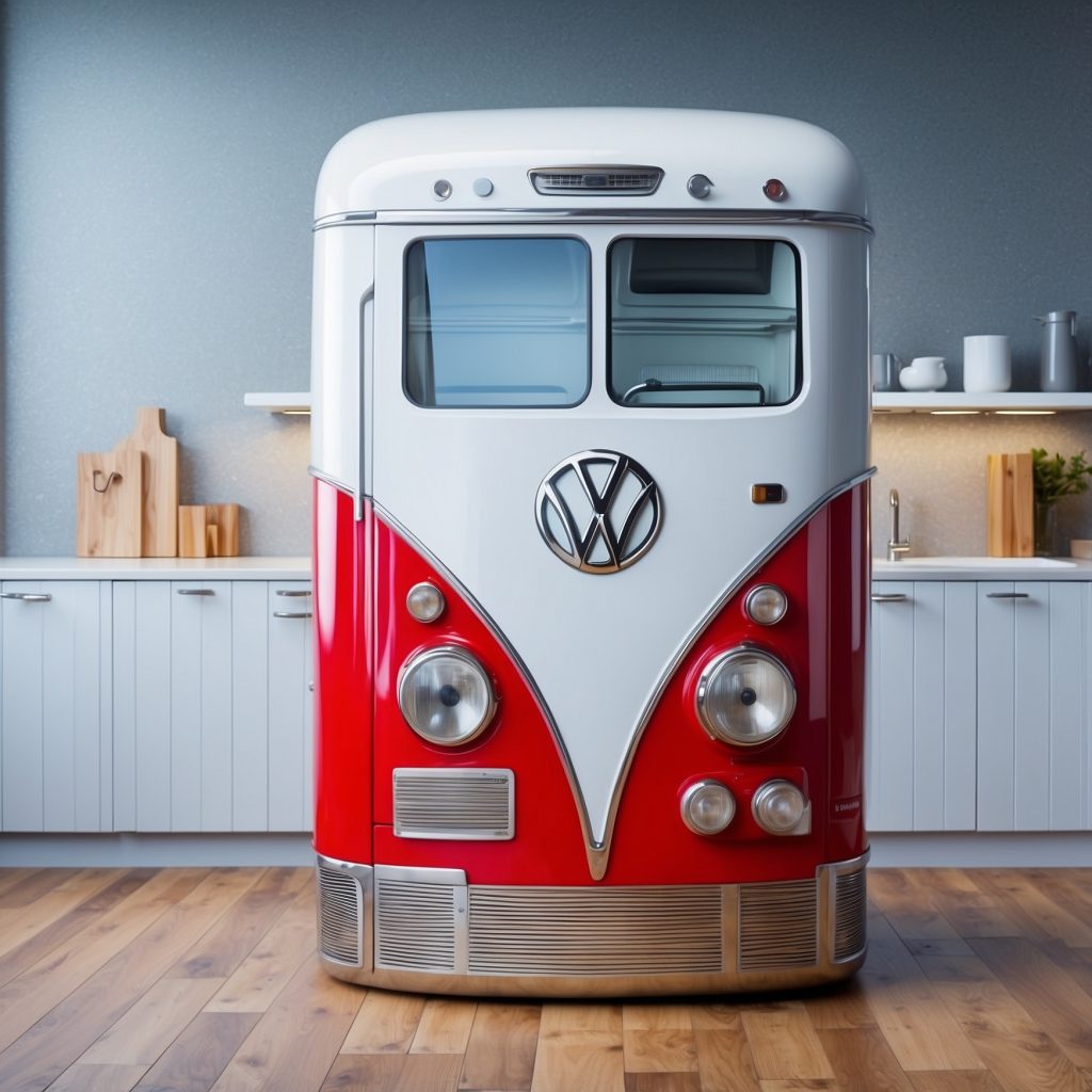 Volkswagen Bus Shaped Kitchen Appliances
