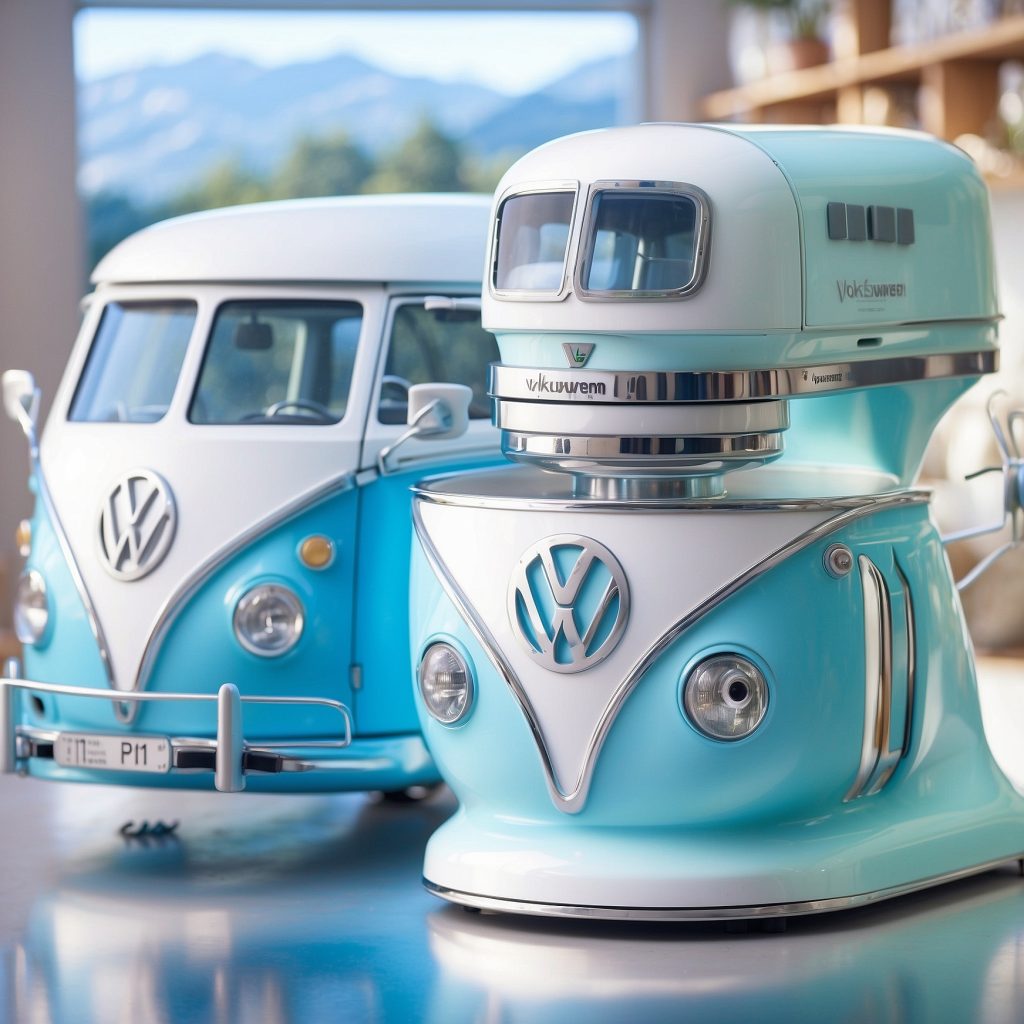 Volkswagen Bus Shaped Kitchen Appliances