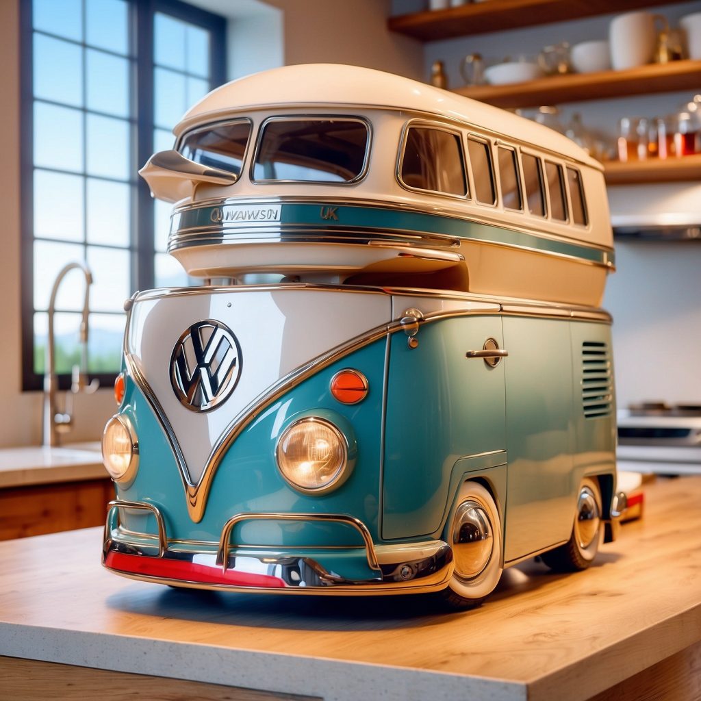 Volkswagen Bus Shaped Kitchen Appliances