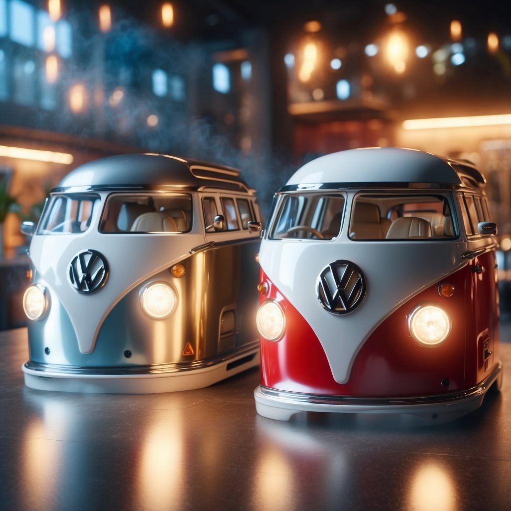 Volkswagen Bus Shaped Kitchen Appliances
