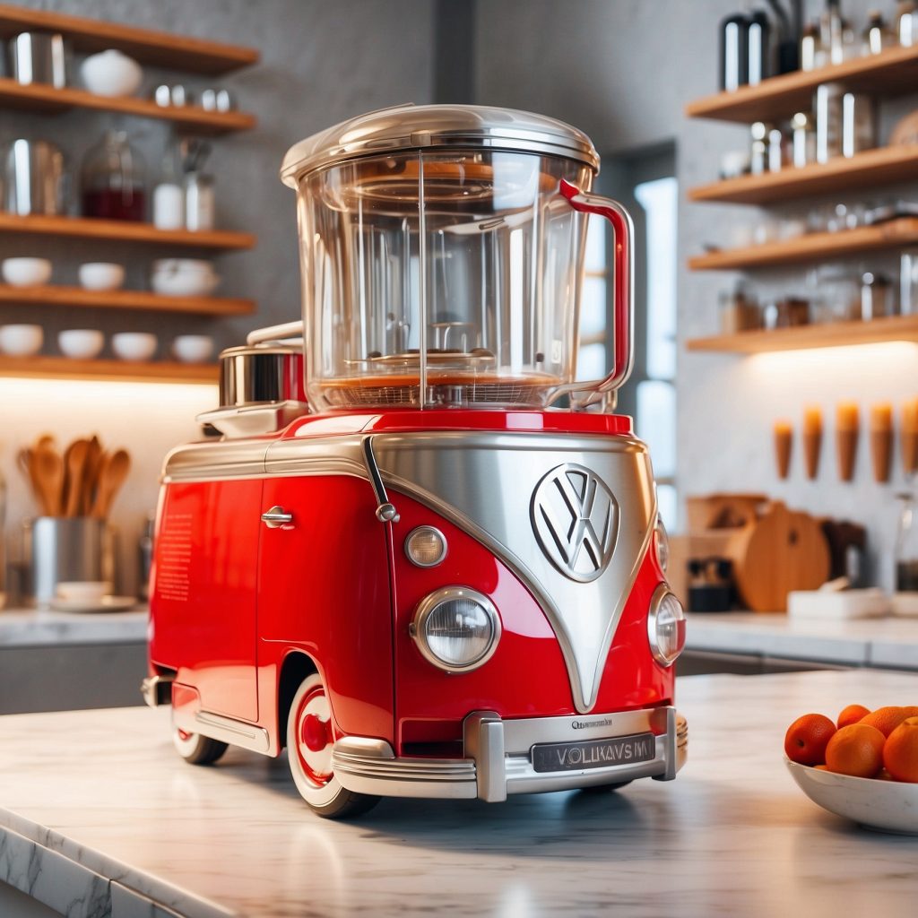 Volkswagen Bus Shaped Kitchen Appliances
