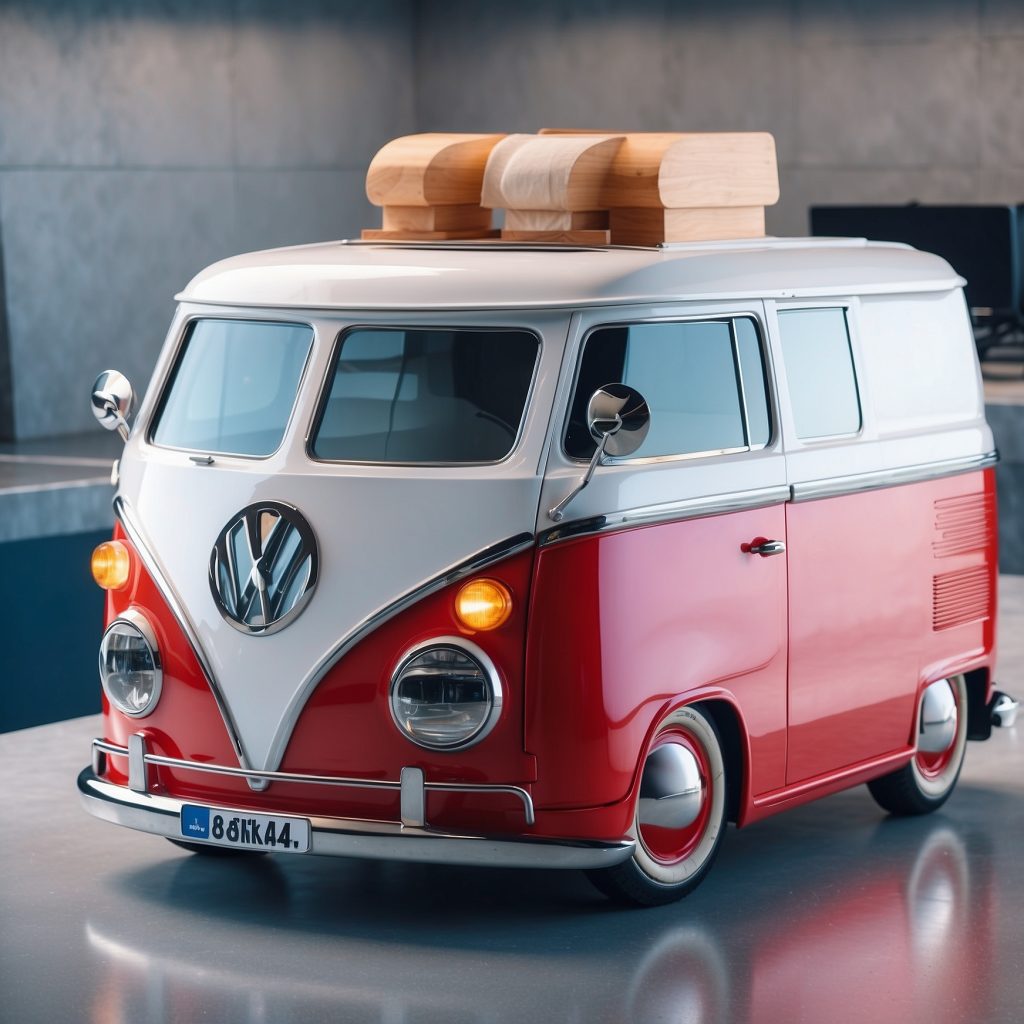 Volkswagen Bus Shaped Kitchen Appliances