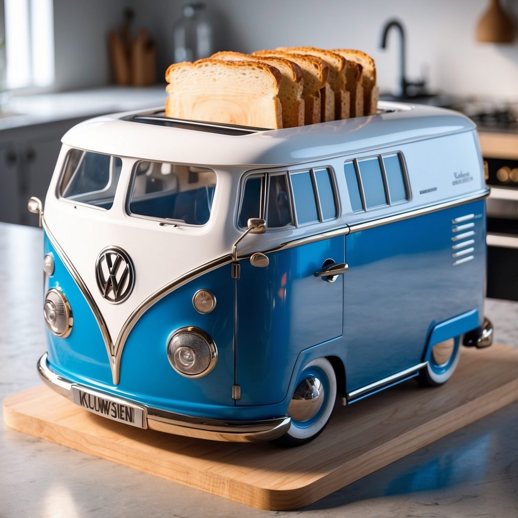Volkswagen Bus Shaped Kitchen Appliances