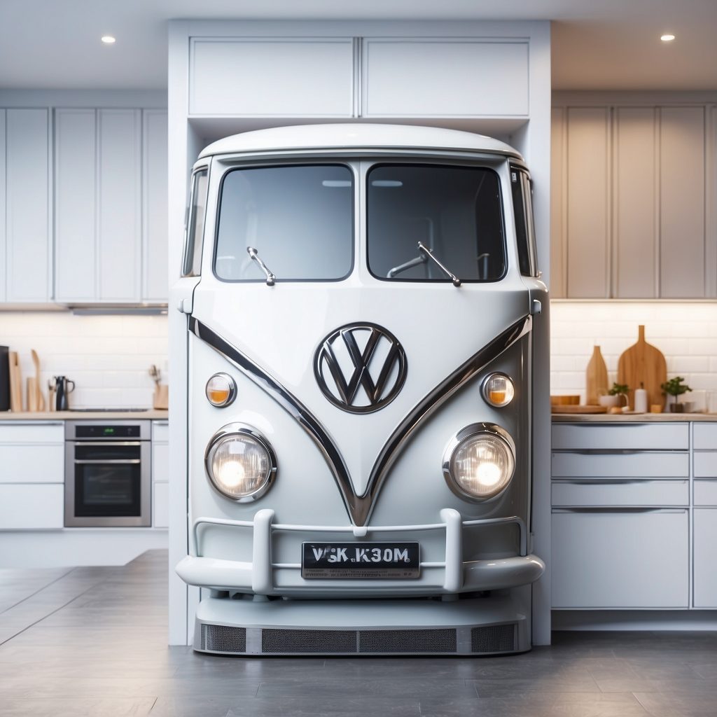 Volkswagen Bus Shaped Kitchen Appliances