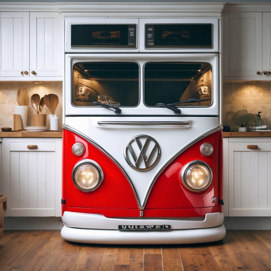 Volkswagen Bus Shaped Kitchen Appliances