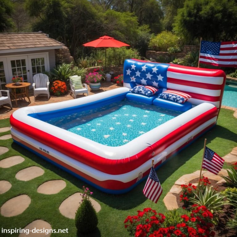 Floating In The Clouds With Bed-shaped Inflatable Pools