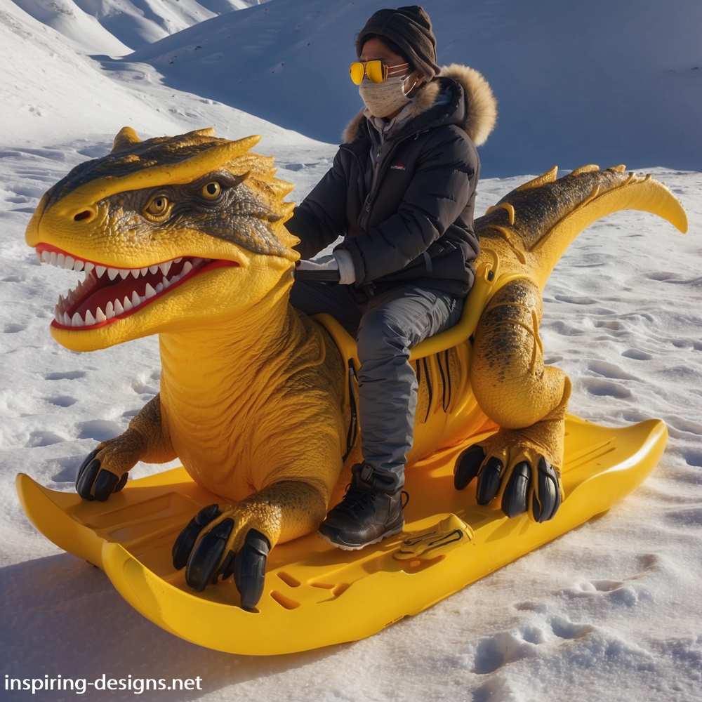 Giant Dinosaur Sleds