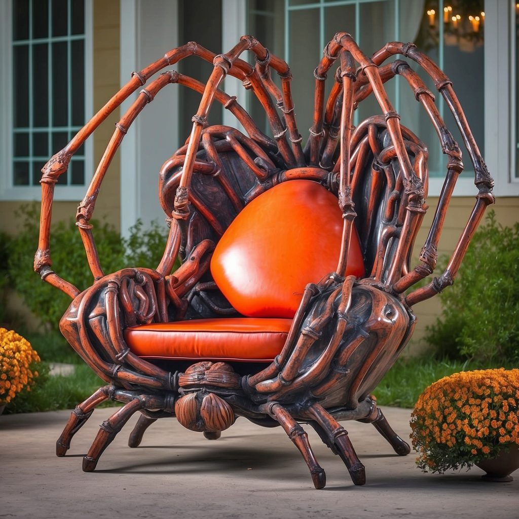 Illuminated Halloween Porch Chairs Designs