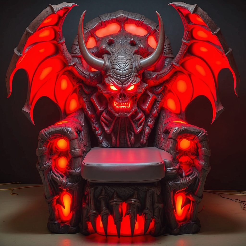 Illuminated Halloween Porch Chairs Designs