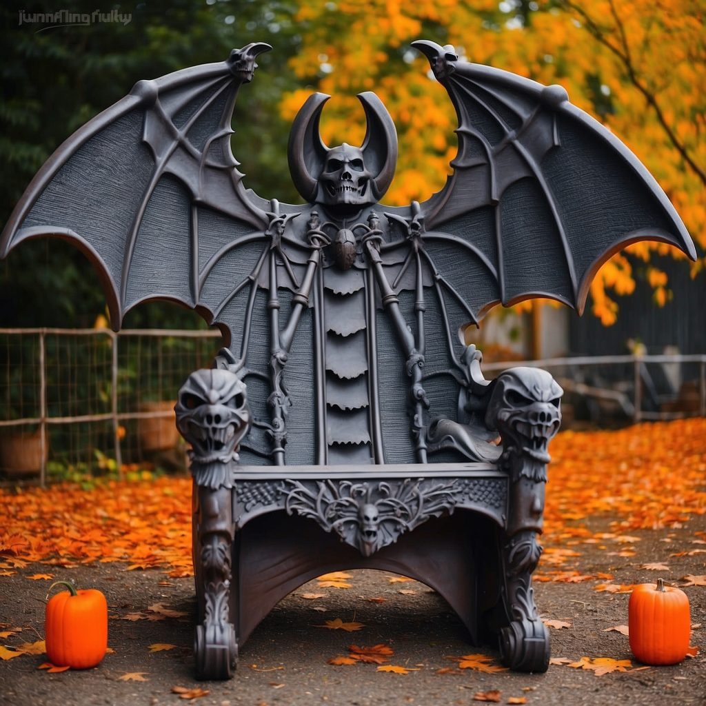 Illuminated Halloween Porch Chairs Designs