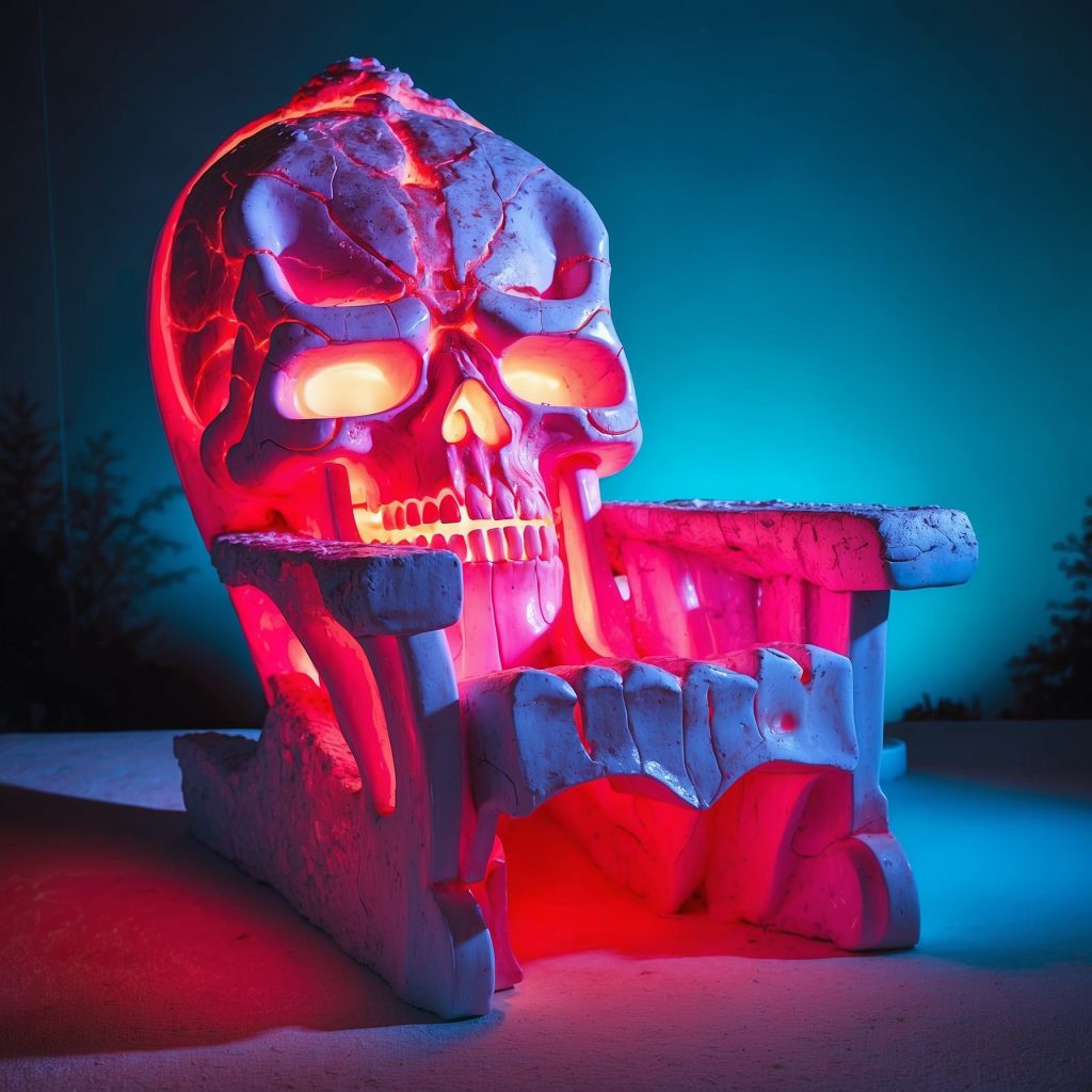 Illuminated Halloween Porch Chairs Designs